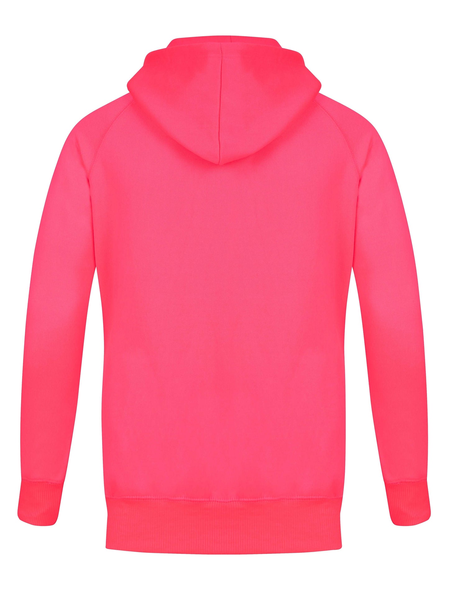 YUNG'N'RICH HOODIE - colour Neon Pink  back of hoodie 