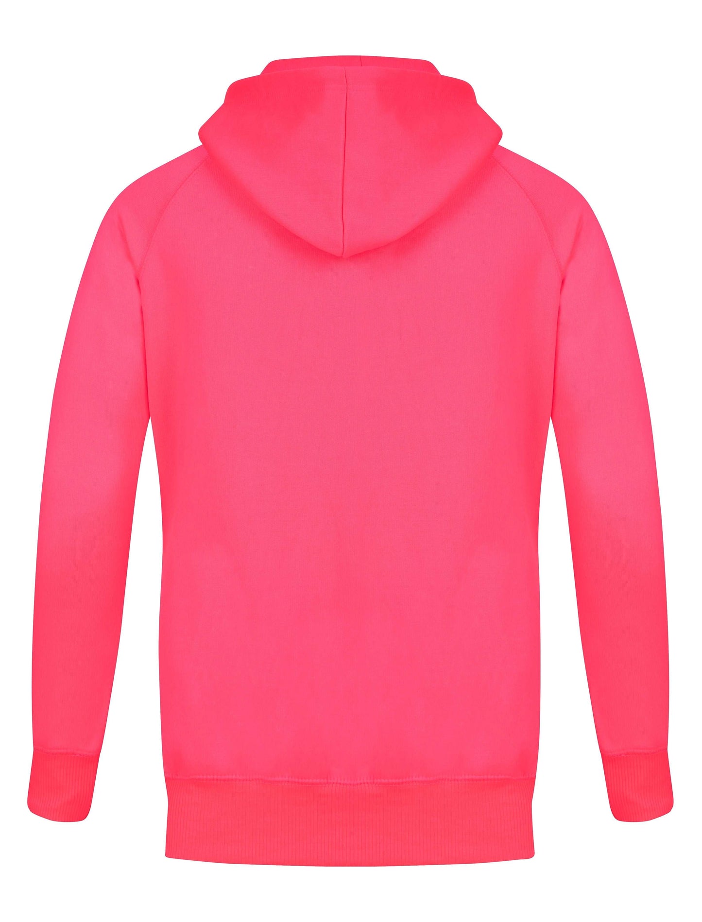 YUNG'N'RICH HOODIE - colour Neon Pink back view