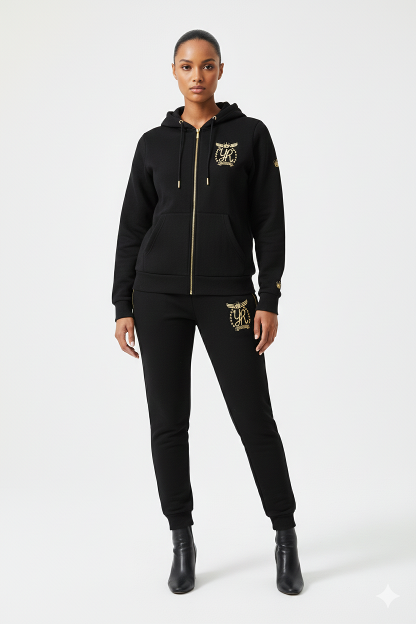 YUNG'N'RICH Linear // Gold Edition Luxury Tracksuit