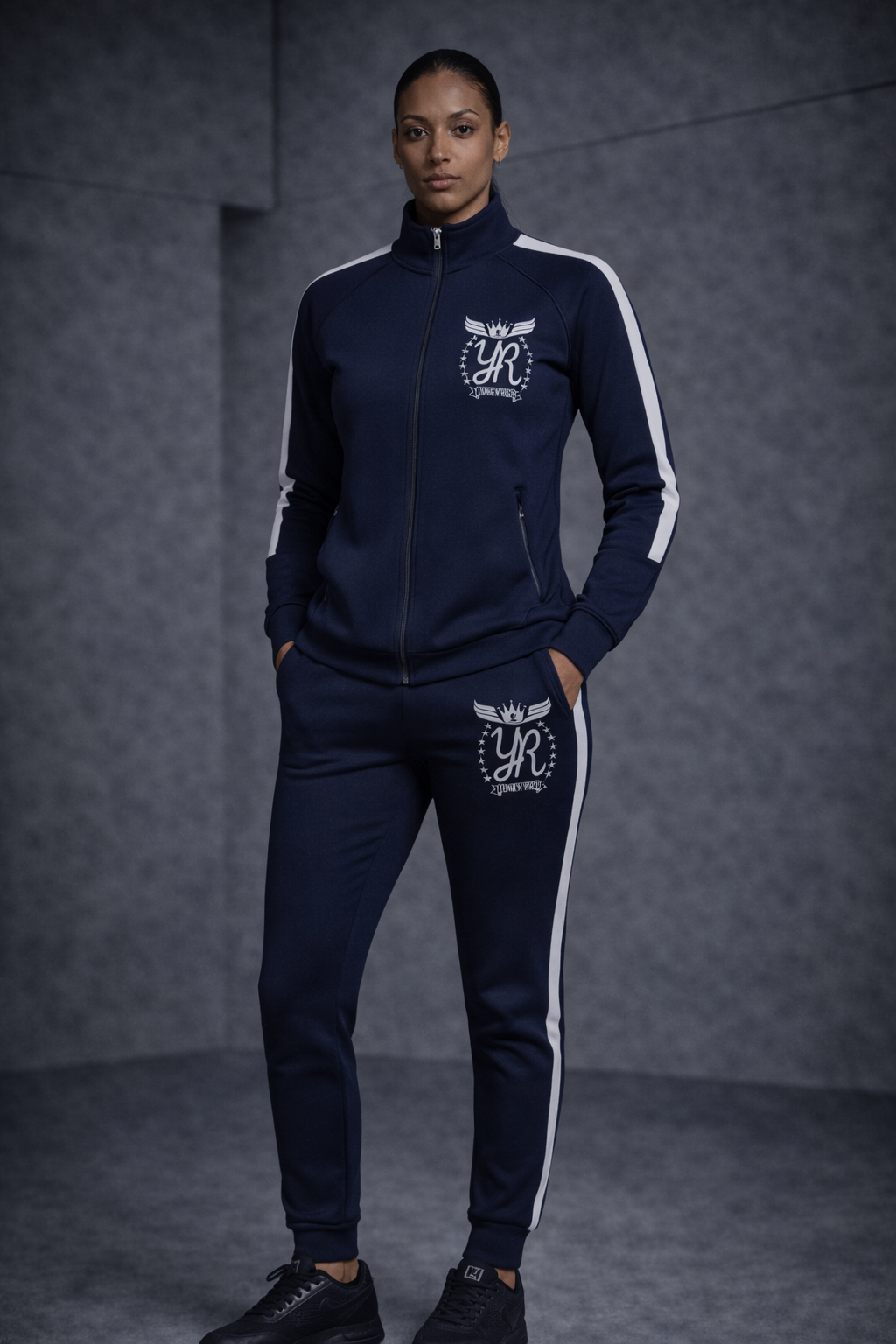 YUNG'N'RICH MONARCH Archive Funnel Neck Technical Tracksuit