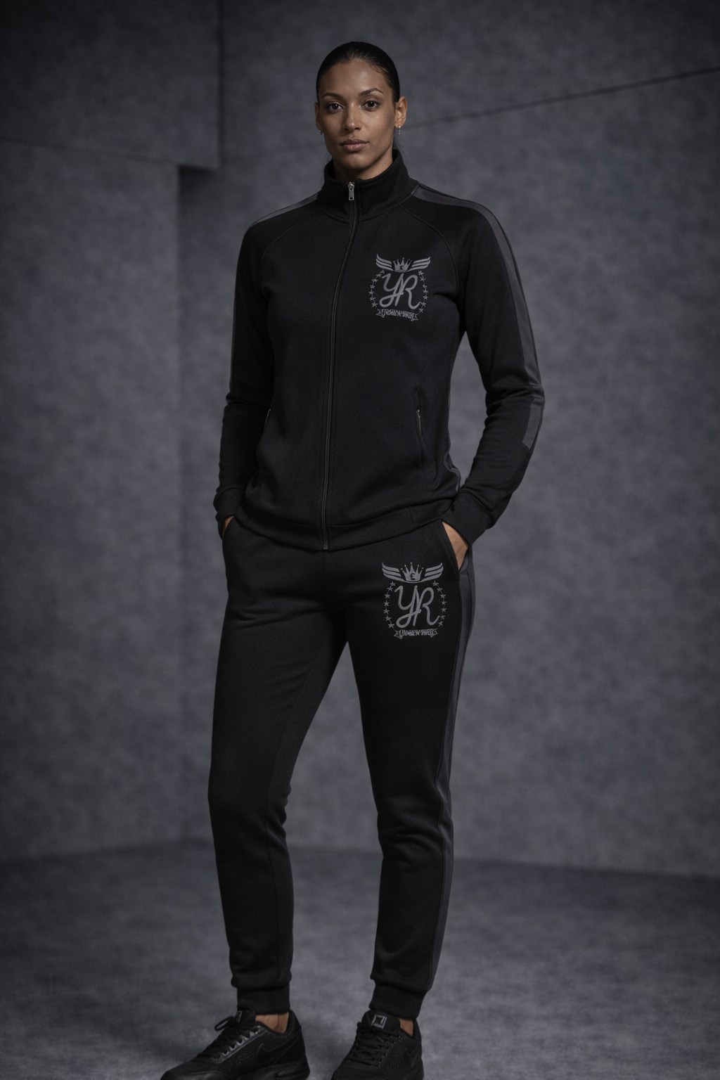 YUNG'N'RICH MONARCH Archive Funnel Neck Technical Tracksuit