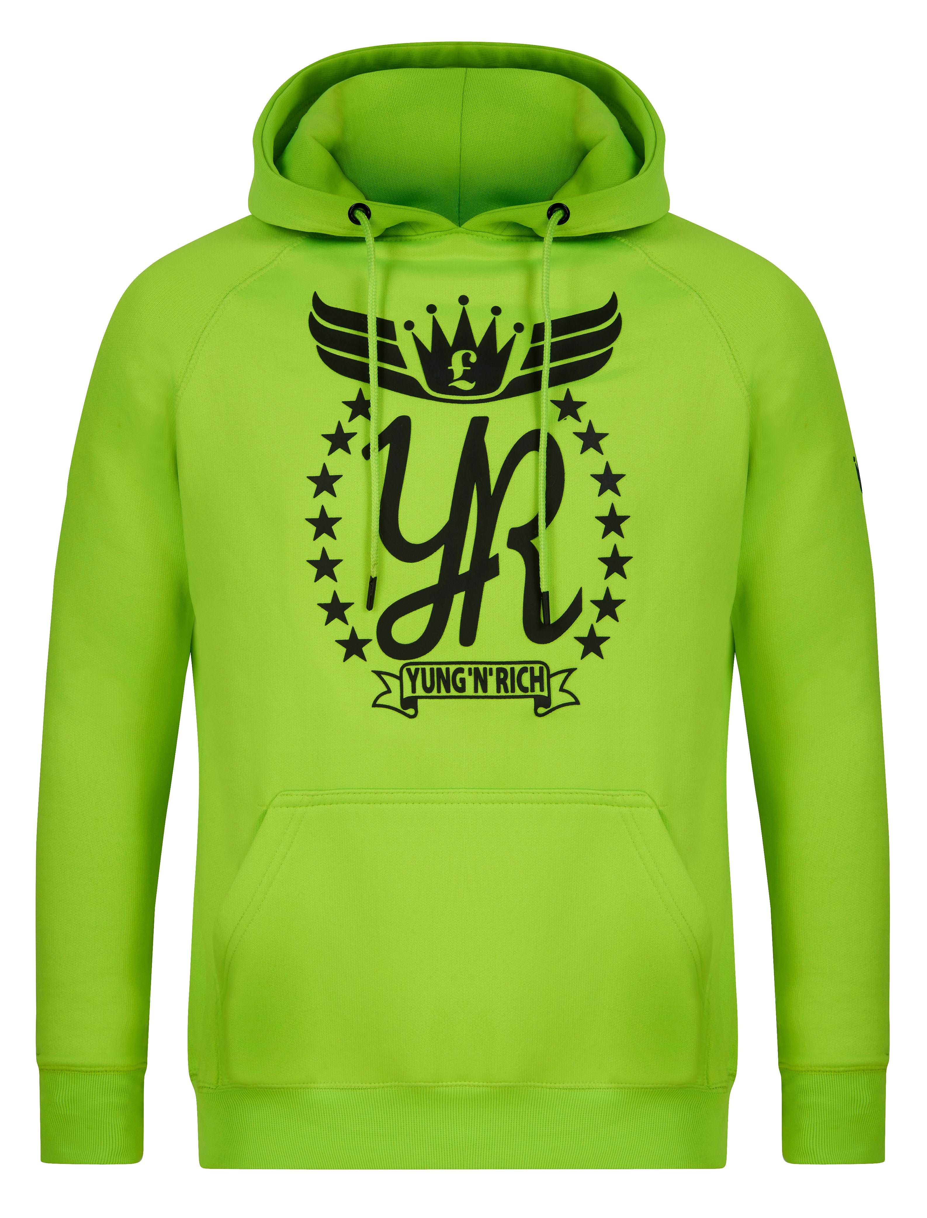 Black and outlet neon green sweatshirt